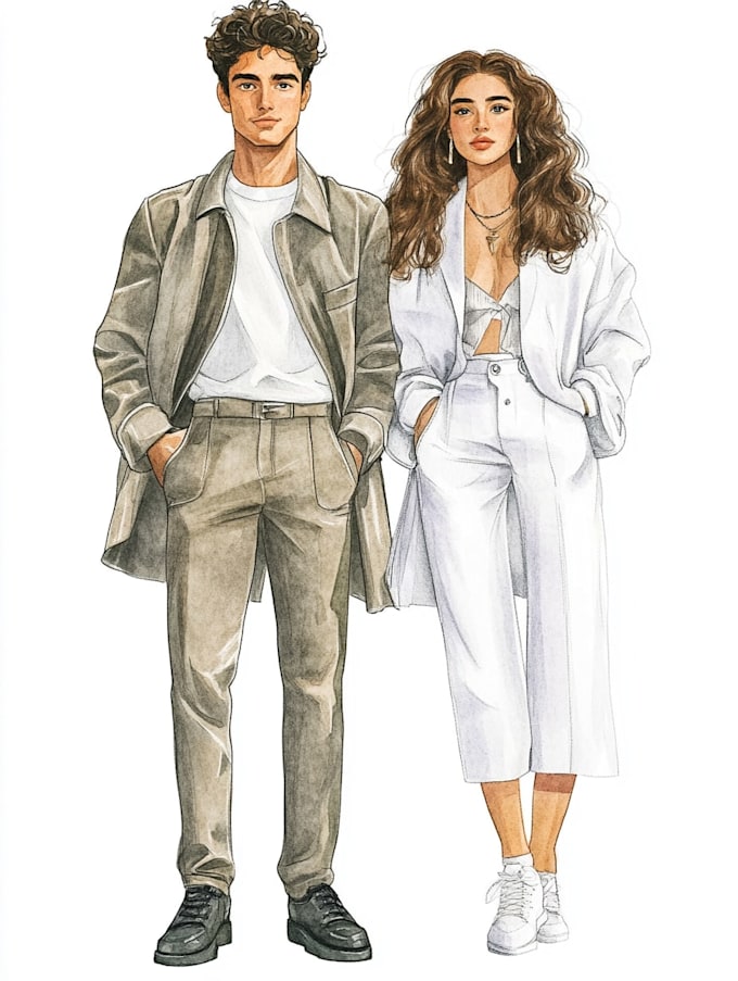 make a fashion illustration