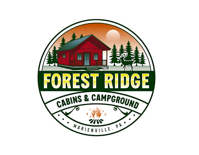create important awesome a rustic logo for our cabin