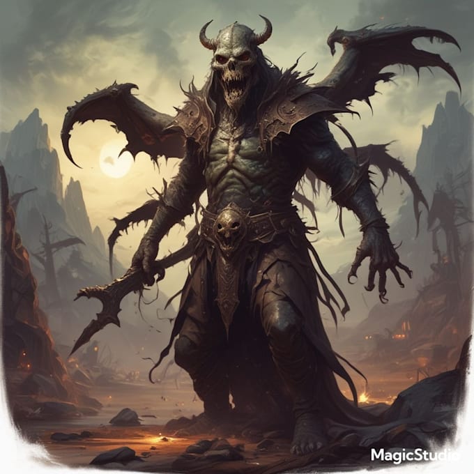fantasy horror and fantasy horror character