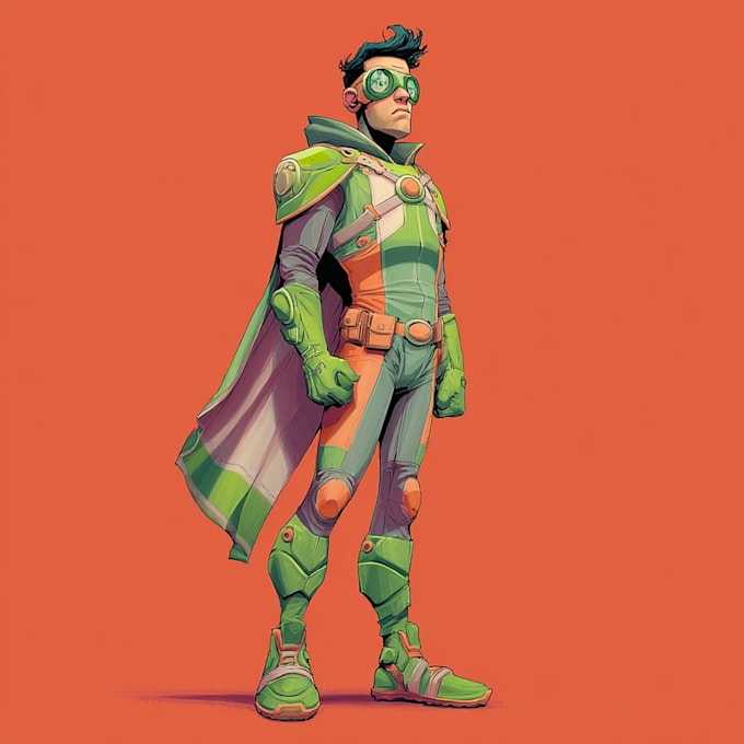 superhero character for comics