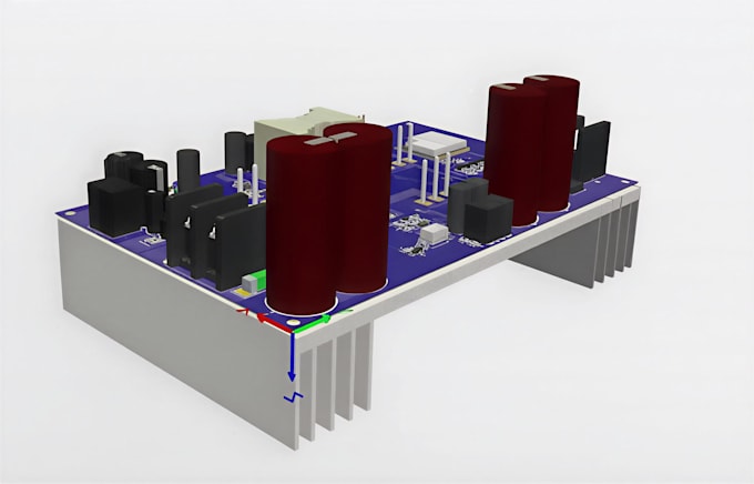 design power electronics pcb for battery chargers and dc dc converters