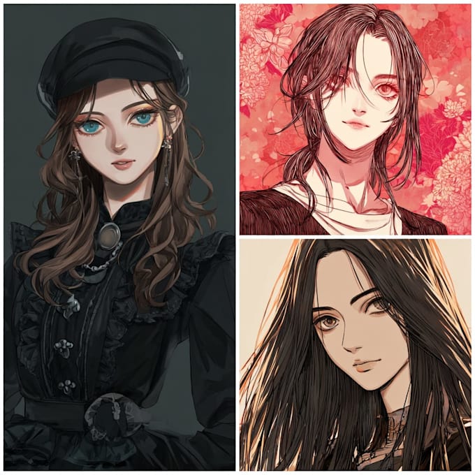 Draw anime illustration, original character and fanart by Marierin | Fiverr
