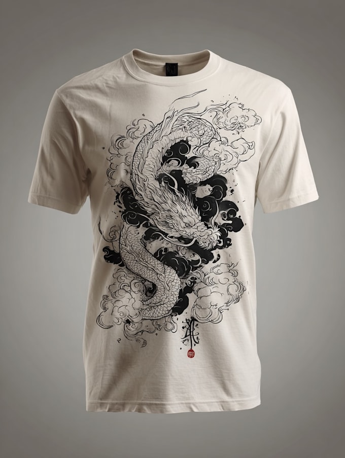 make japanese t shirt illustration