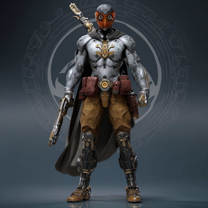 create scifi, fantasy, superhero character design