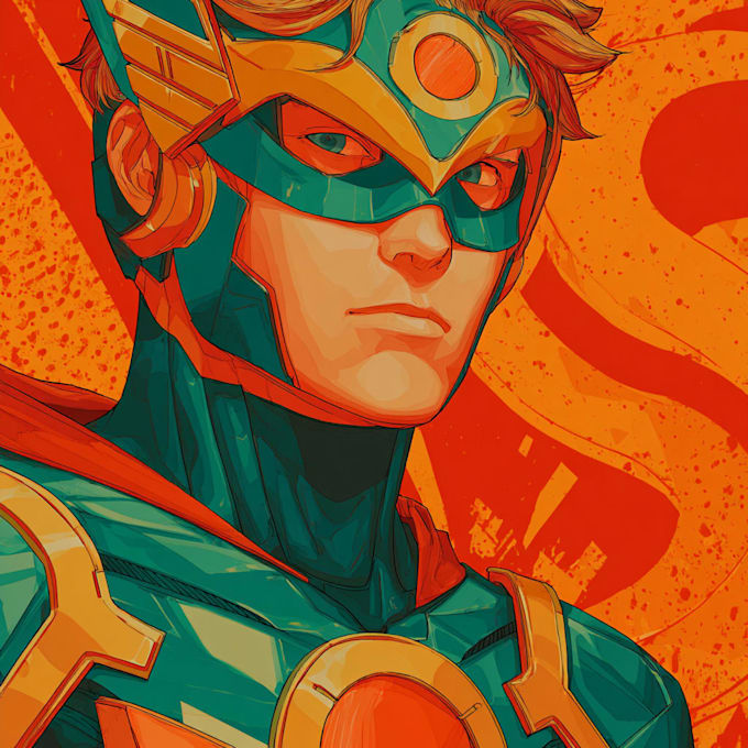 superhero character for comics
