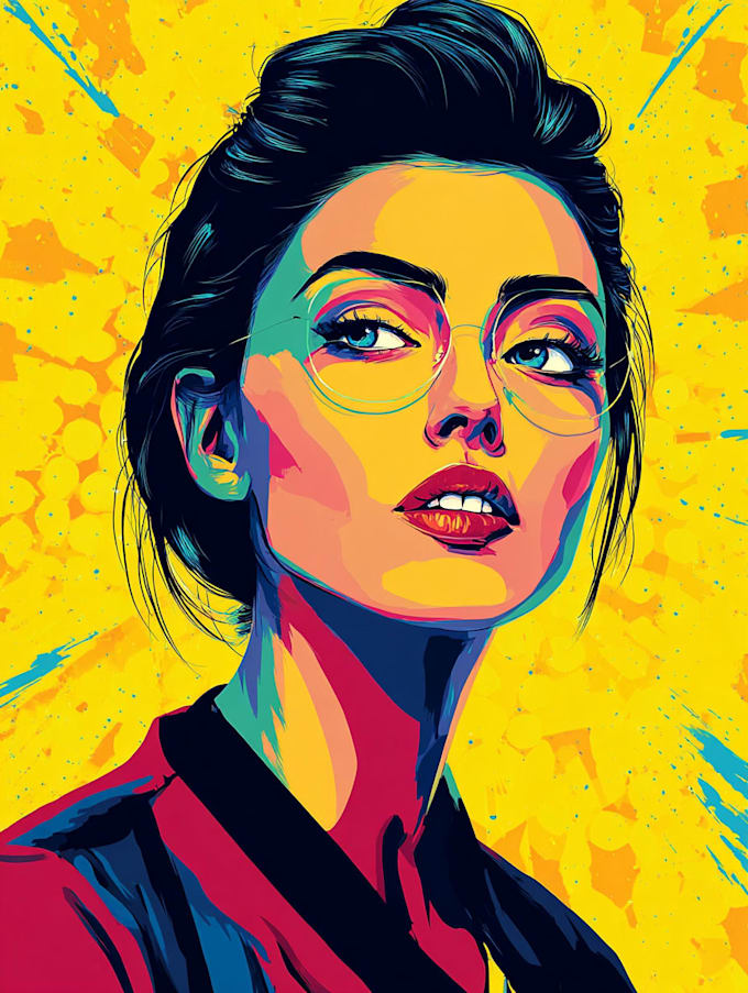 create a unique street pop art illustration