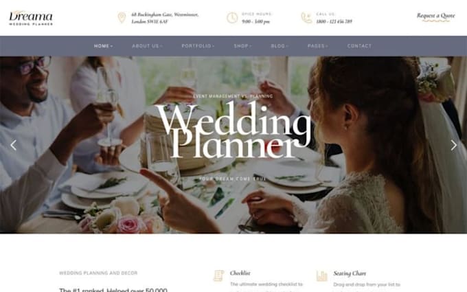 design event planner website wedding organizer wedding planner wix website