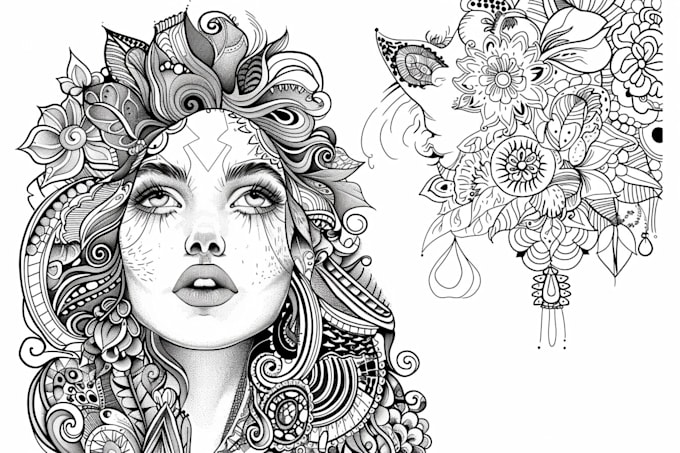 create your beautiful zentangle illustration