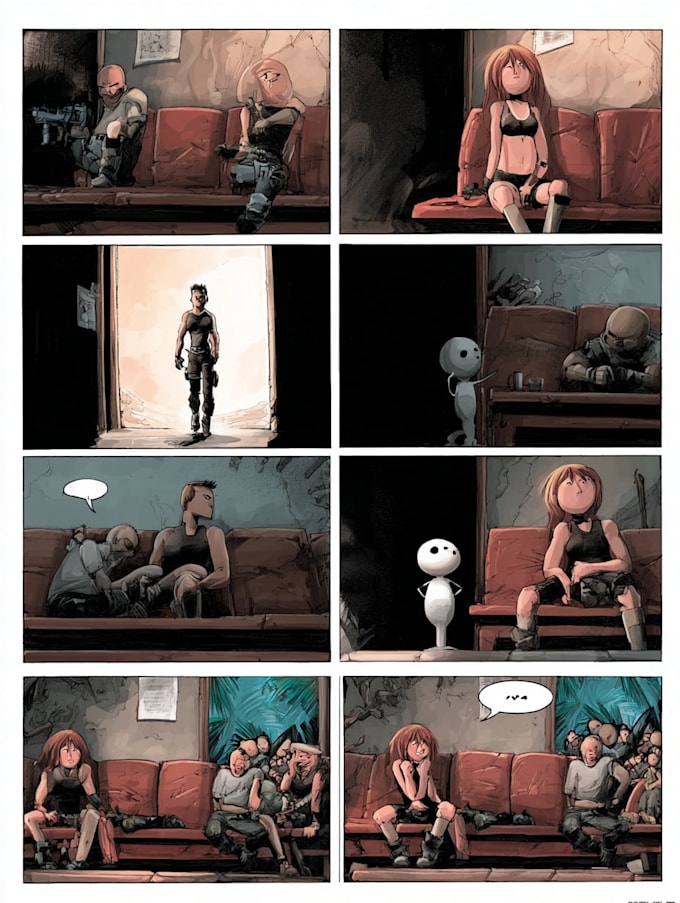 draw a personalized comic strip gift