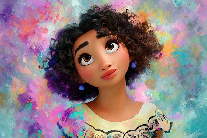 do disney cartoon portrait