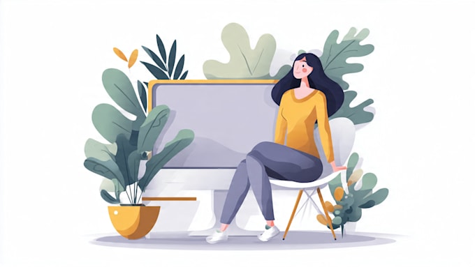Create flat vector illustration for your website, blog, app by ...