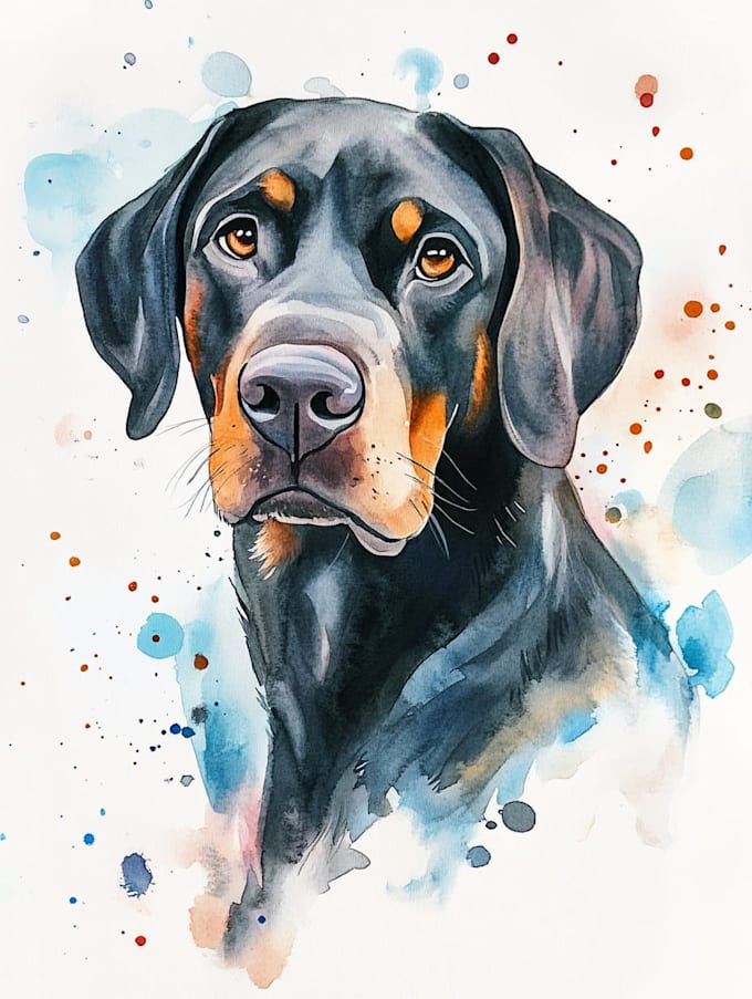 do a custom pet portrait, dog portrait, cat portrait