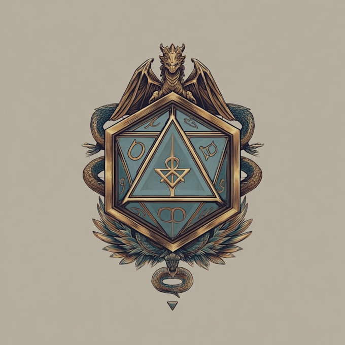make rpg dnd inspired logo art