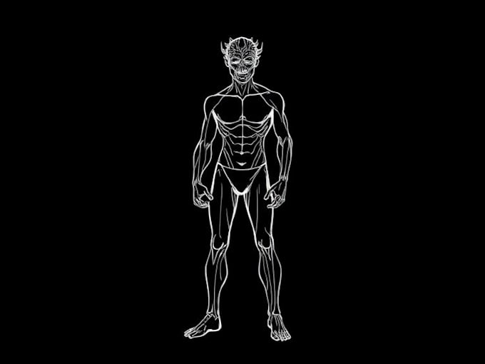 draw unique one line art, vector line art illustration