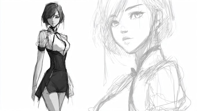 sketch you anime sketch art