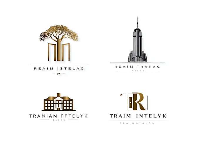 do a premium real estate logo design
