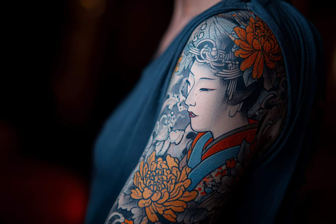design a professional japanese tattoo design