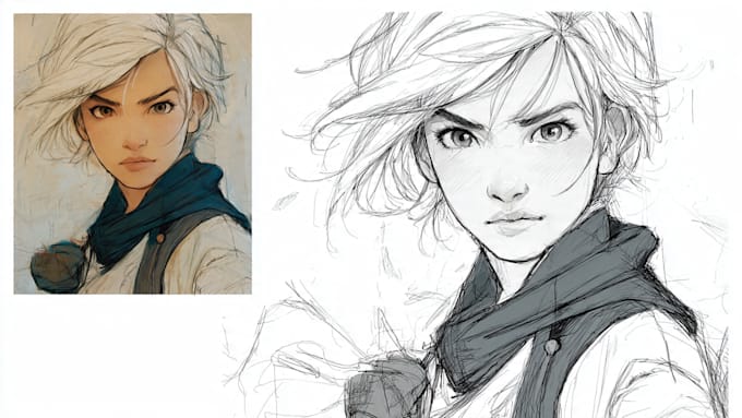 draw sketches with your character