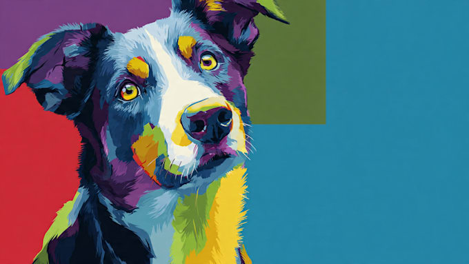 draw your pet into wpap pop art