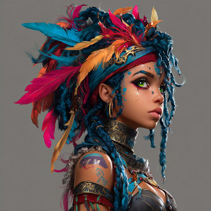 do a fantasy character fantasy character art