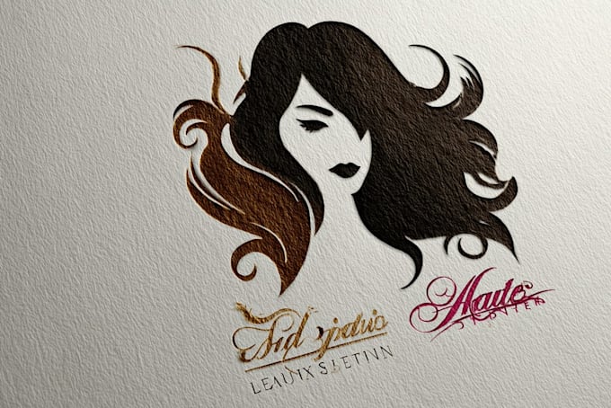 do modern and feminine beauty and beauty salon glitter logo