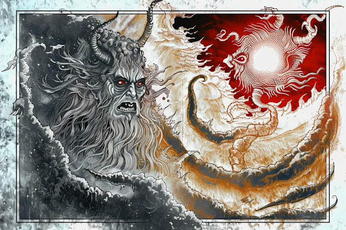 create a unique mythological artwork for you