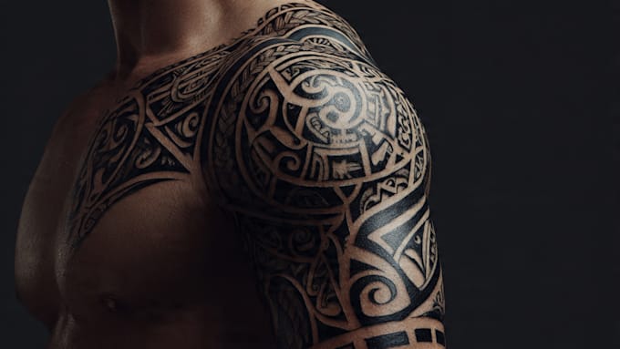 create a profesional tribal tattoo design