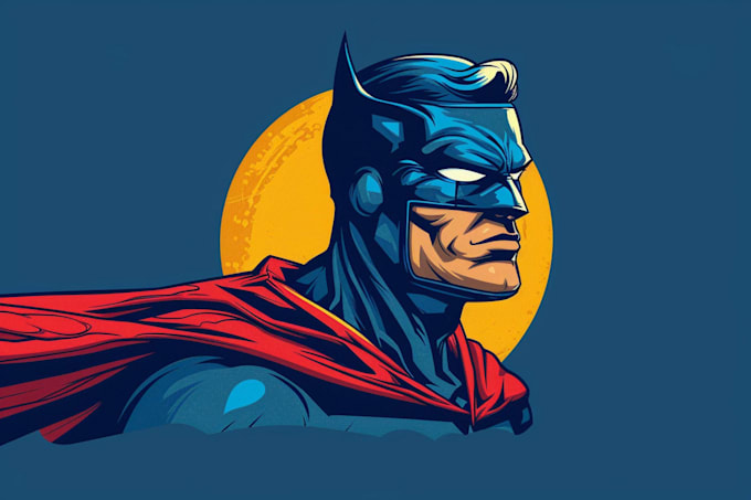 design a superhero mascot logo for home services companies