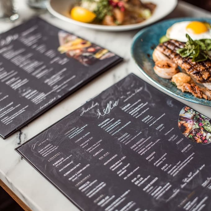 creat a amazing editable food restaurant menu