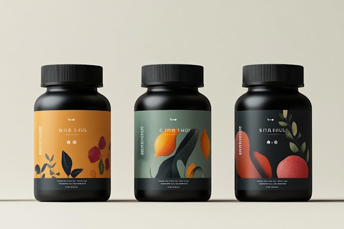 design minimal, modern and luxury packaging or label