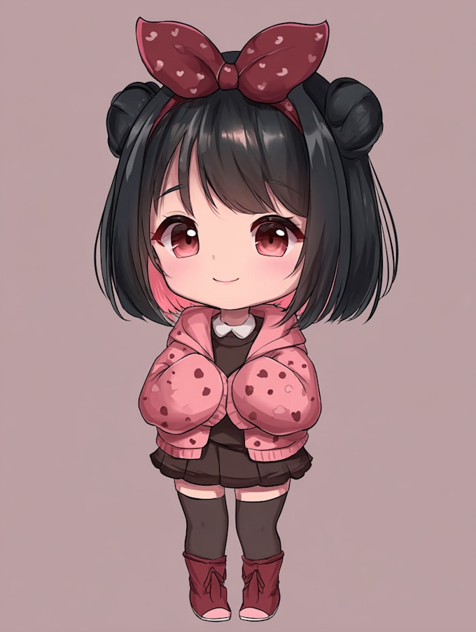 draw a cute anime chibi character
