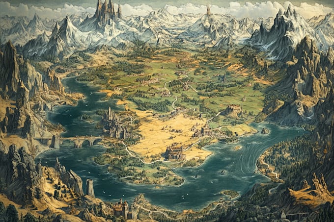 create custom fantasy maps for you