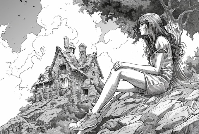 draw comic art for books, panels, and characters