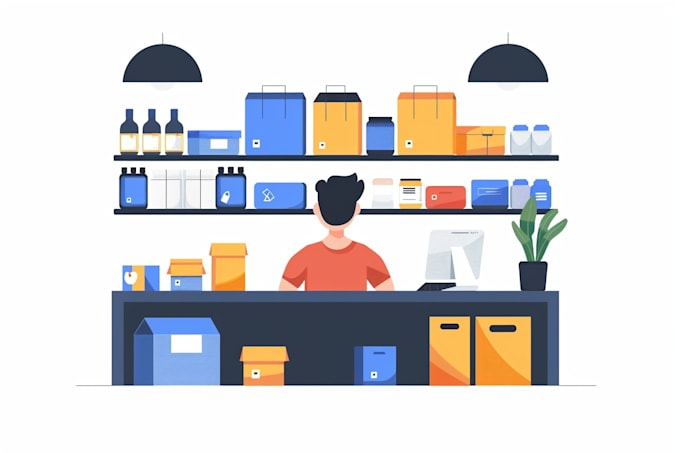 professional business logo design for ecommerce store amazon ebay shopify