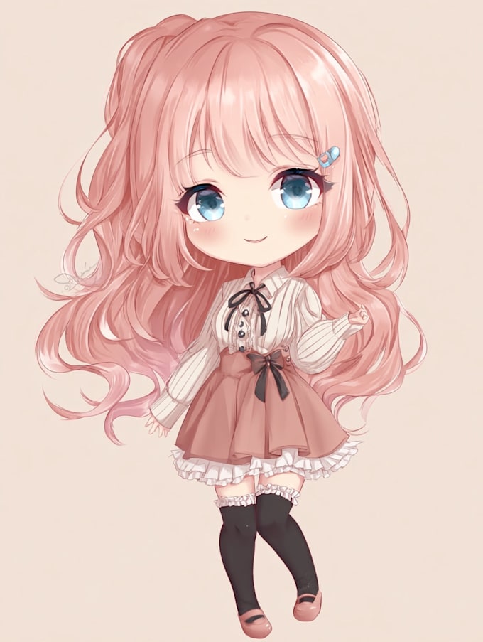 design cute chibi mascot character