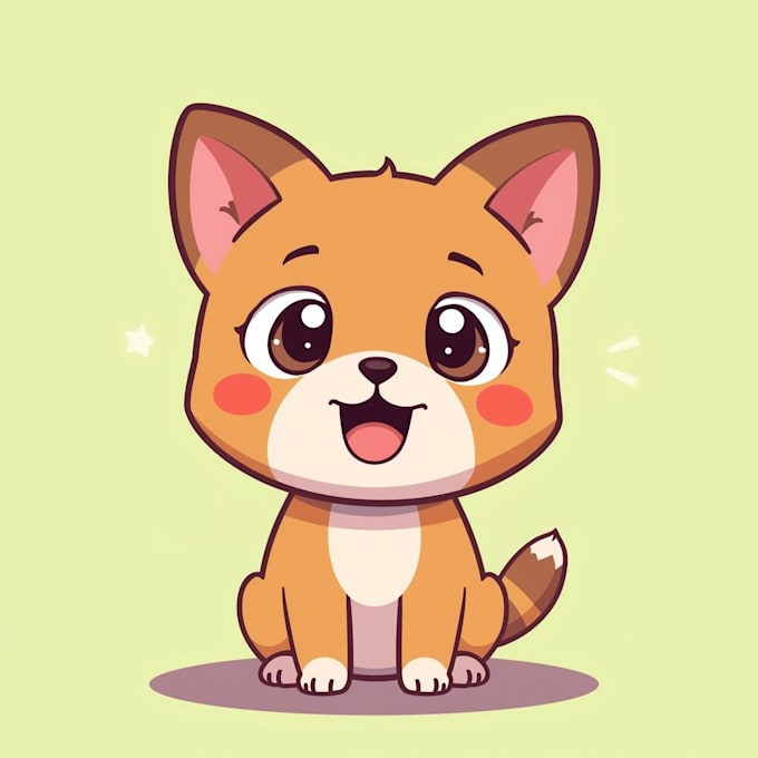 draw a cute and funny cartoon illustration