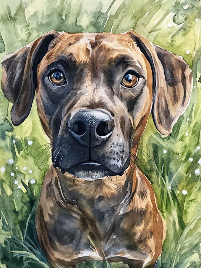 draw memorial pet portrait from photo