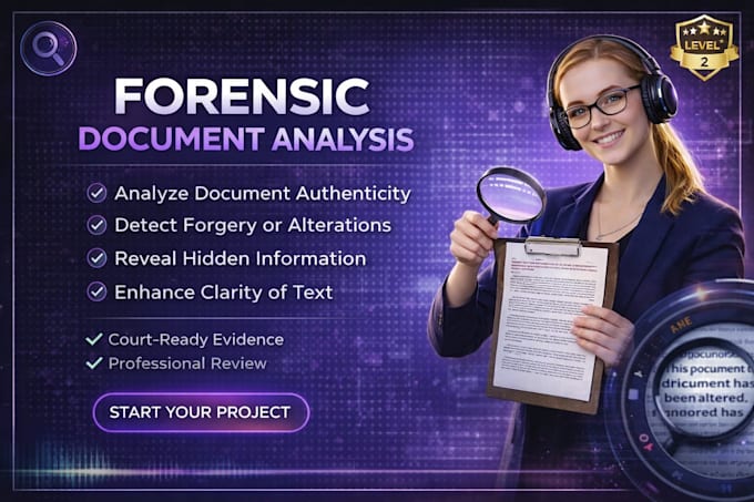 provide professional forensic document analysis and authenticity verification