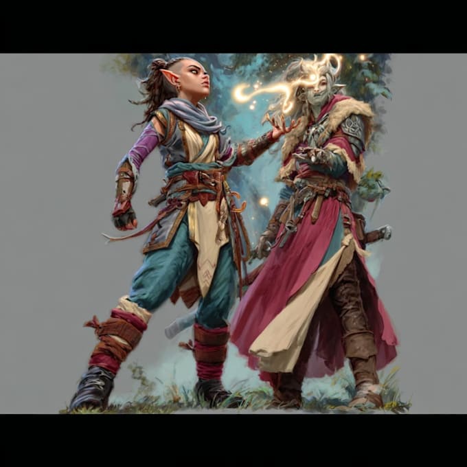 Draw dnd character art, fantasy illustration or concept art by ...
