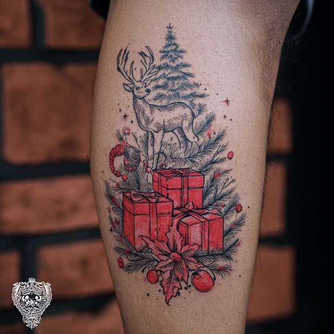 unique realistic tattoo design