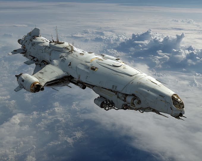 Draw sci fi spaceship concept art for you by Hipolitososa | Fiverr