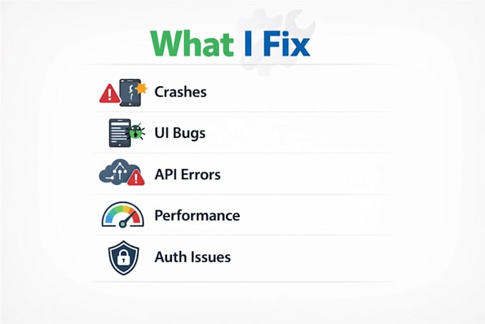fix bugs and add features to your flutter mobile app