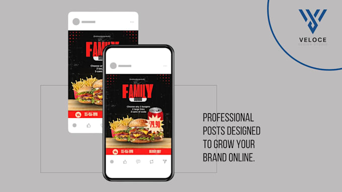 Design modern instagram posts for your business by Velocestudio | Fiverr