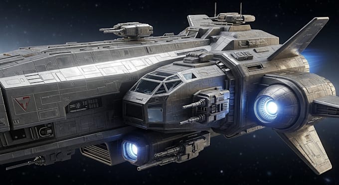 create detailed 3d ship models for games, animation, and rendering