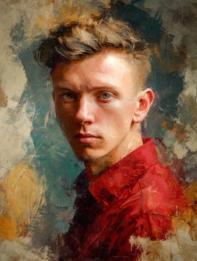 make artistic oil painting