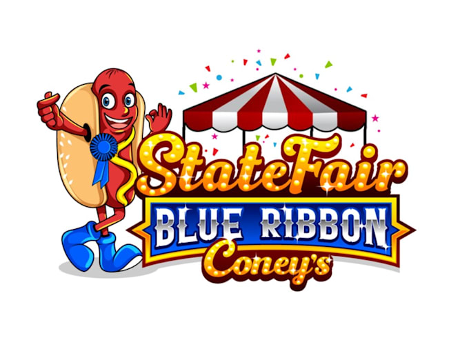 create a eye catching hot dog vendor logo
