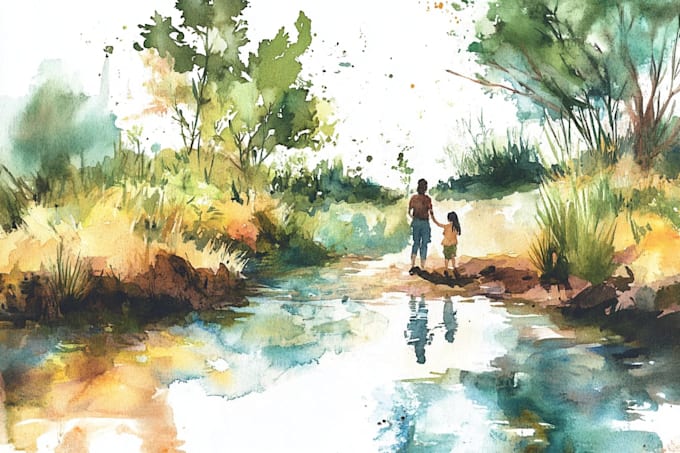do a watercolor illustration