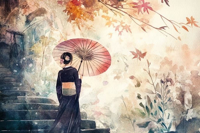 do a watercolor illustration