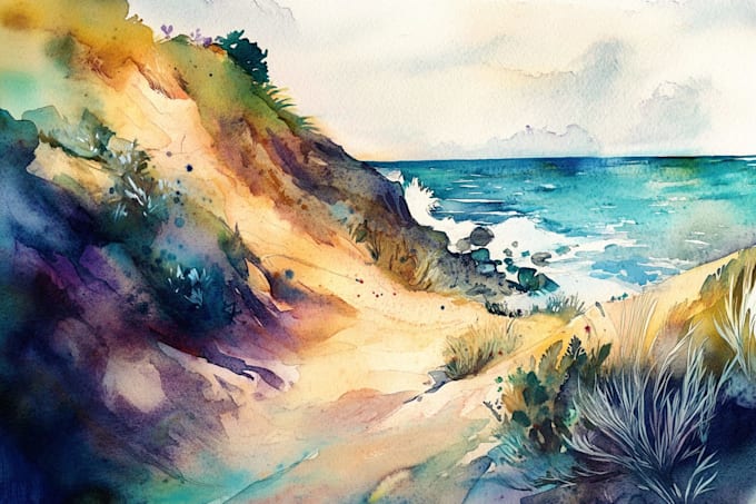 illustrate anything in watercolor style