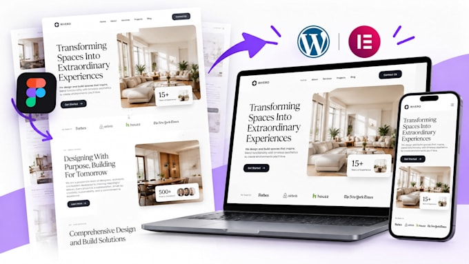 convert your figma design to wordpress using elementor